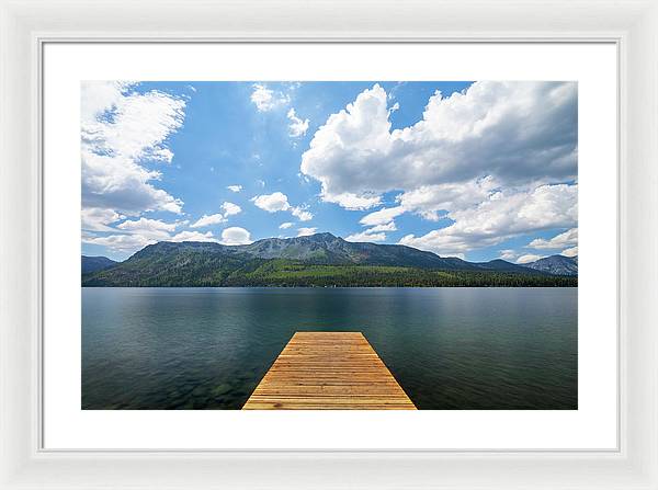 Fallen Leaf Dock - Framed Print