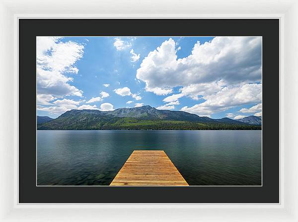 Fallen Leaf Dock - Framed Print