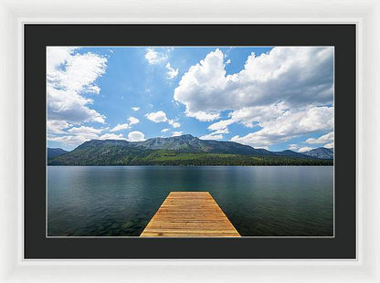 Fallen Leaf Dock - Framed Print