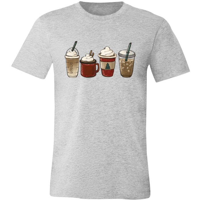 Festive Drinks graphic t-shirt in Athletic Heather
