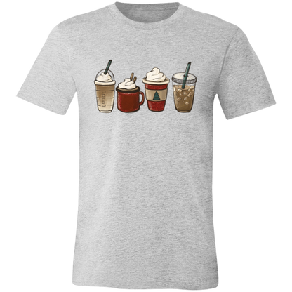 Festive Drinks graphic t-shirt in Athletic Heather
