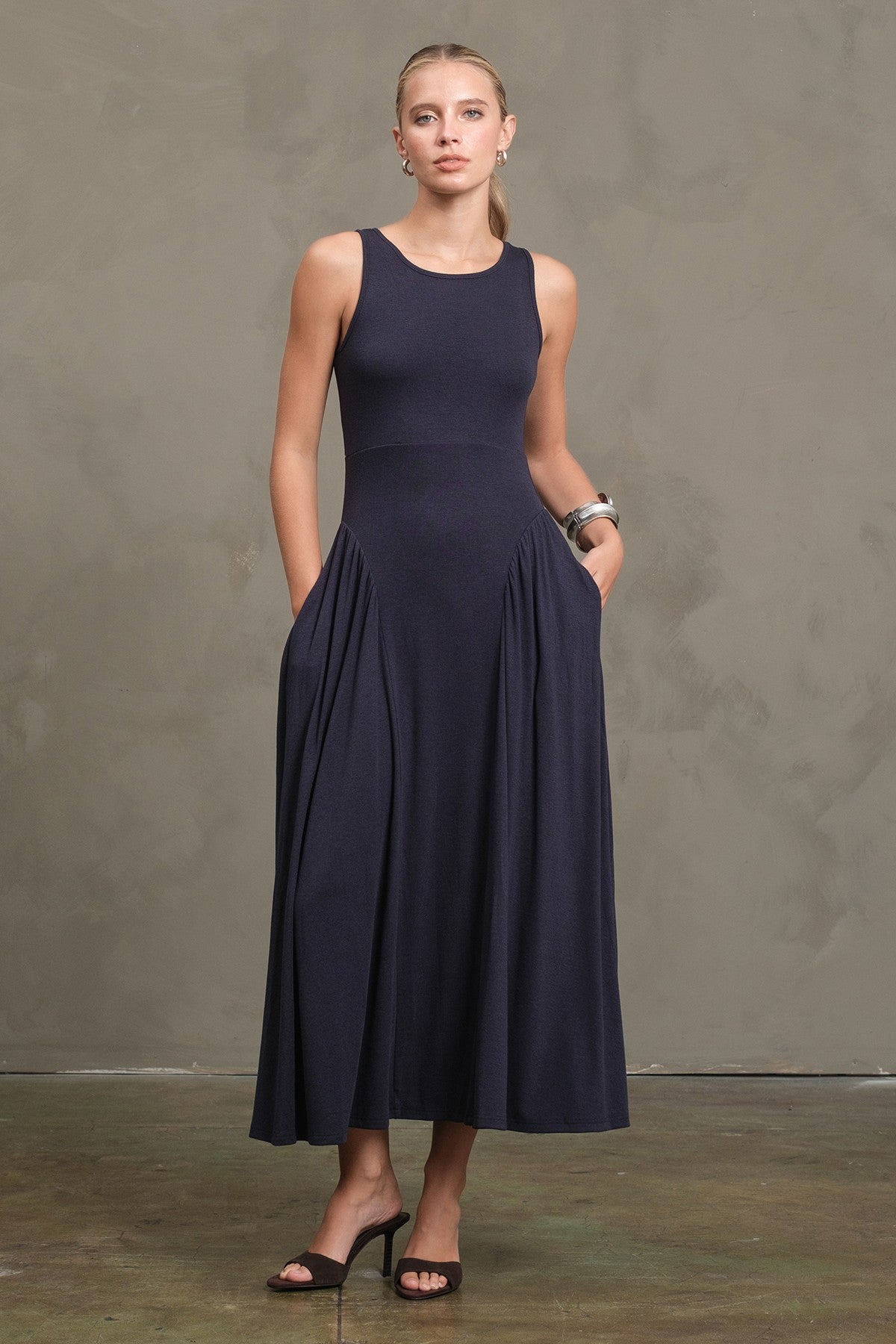 Jersey Midi Dress