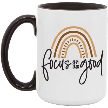 Focus On The Good ceramic coffee mug