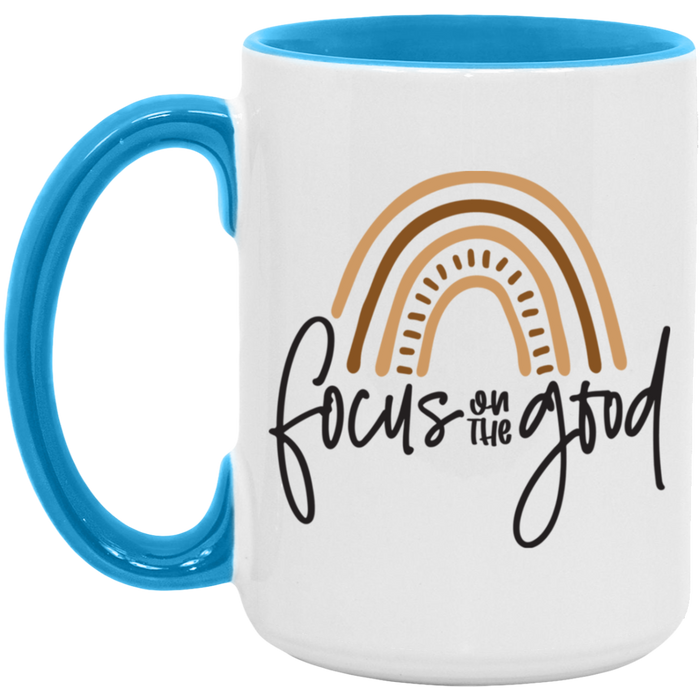 Focus On The Good ceramic coffee mug, product photo 4