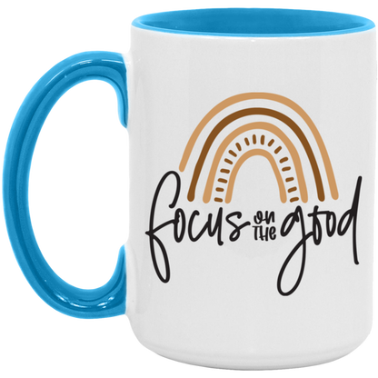 Focus On The Good ceramic coffee mug, product photo 4