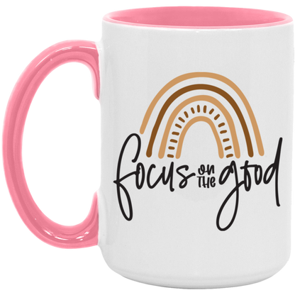 Focus On The Good ceramic coffee mug, product photo 6