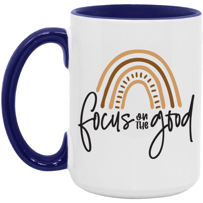 Focus On The Good ceramic coffee mug, product photo 7