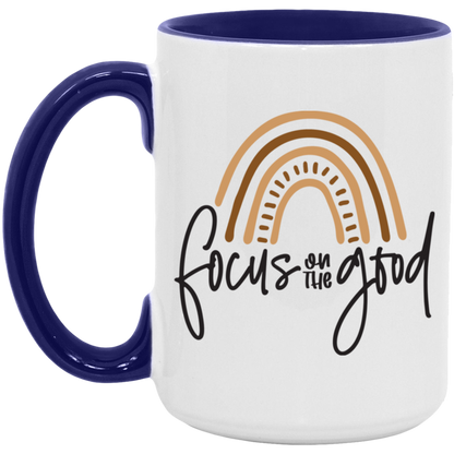 Focus On The Good ceramic coffee mug, product photo 7