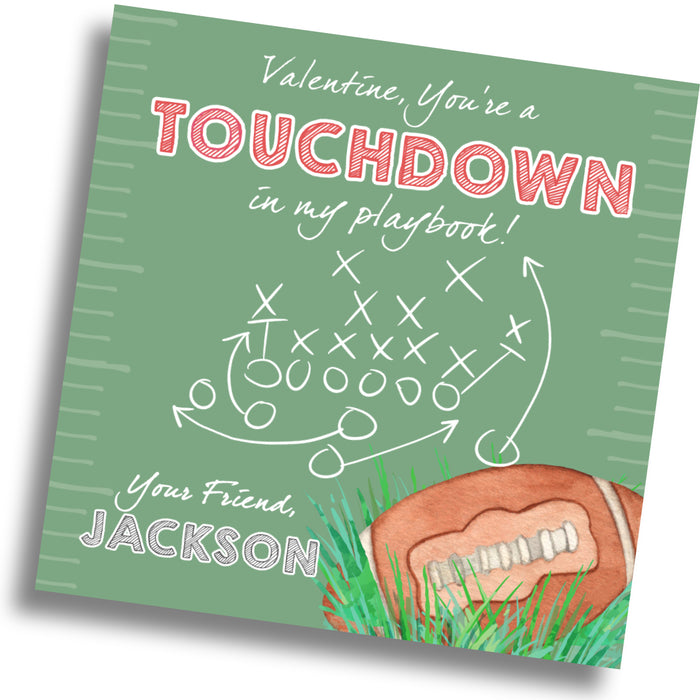 Football Valentine Card