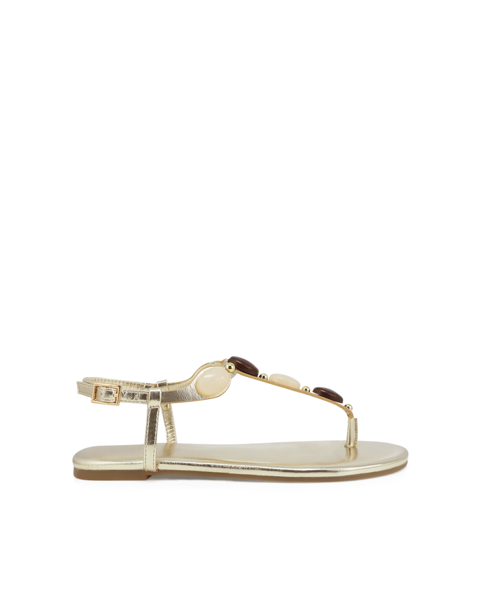 FRANCEEN - GOLD METALLIC-NEUTRAL-Sandals-Billini-BILLINI USA