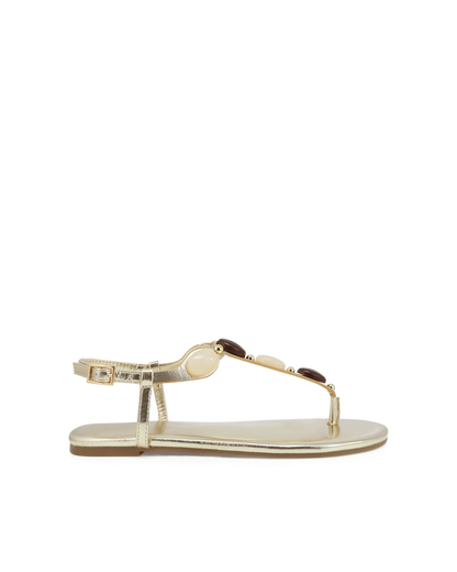 FRANCEEN - GOLD METALLIC-NEUTRAL-Sandals-Billini-BILLINI USA