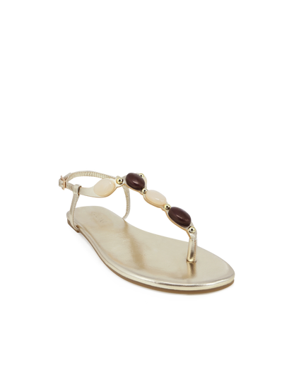 FRANCEEN - GOLD METALLIC-NEUTRAL-Sandals-Billini-BILLINI USA