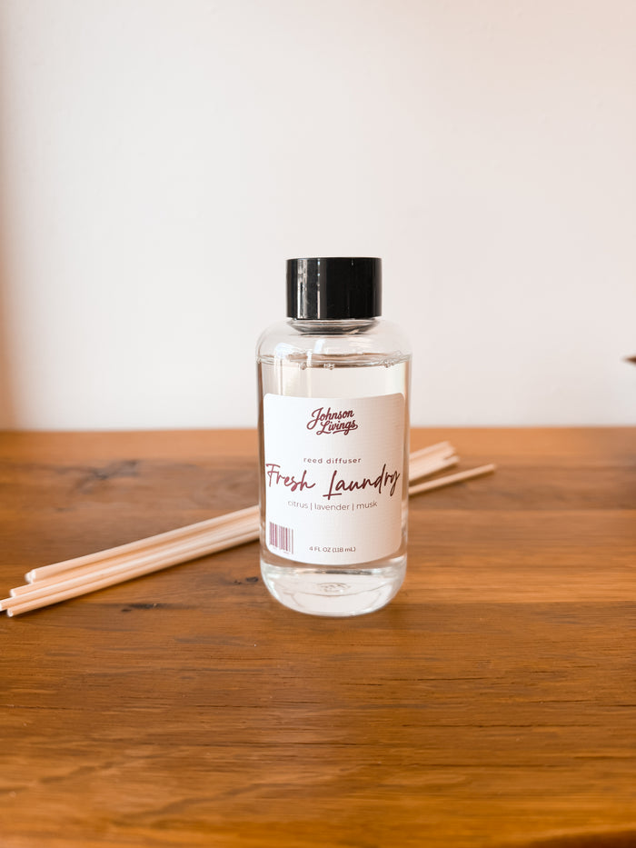 Fresh Laundry Reed Diffuser 4 oz Flameless Fragrance