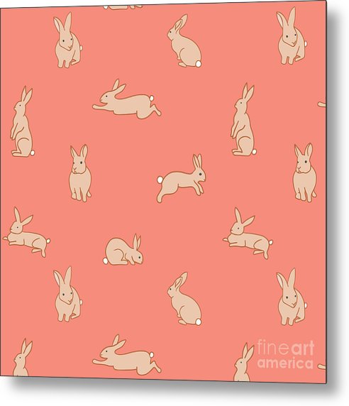 Funny Bunnies - Metal Print