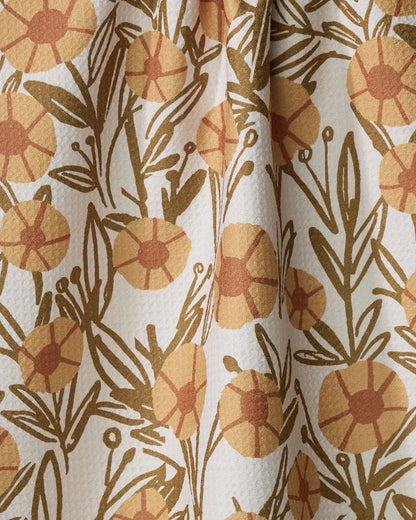 Geometry Sunflower Fields Tea Towel