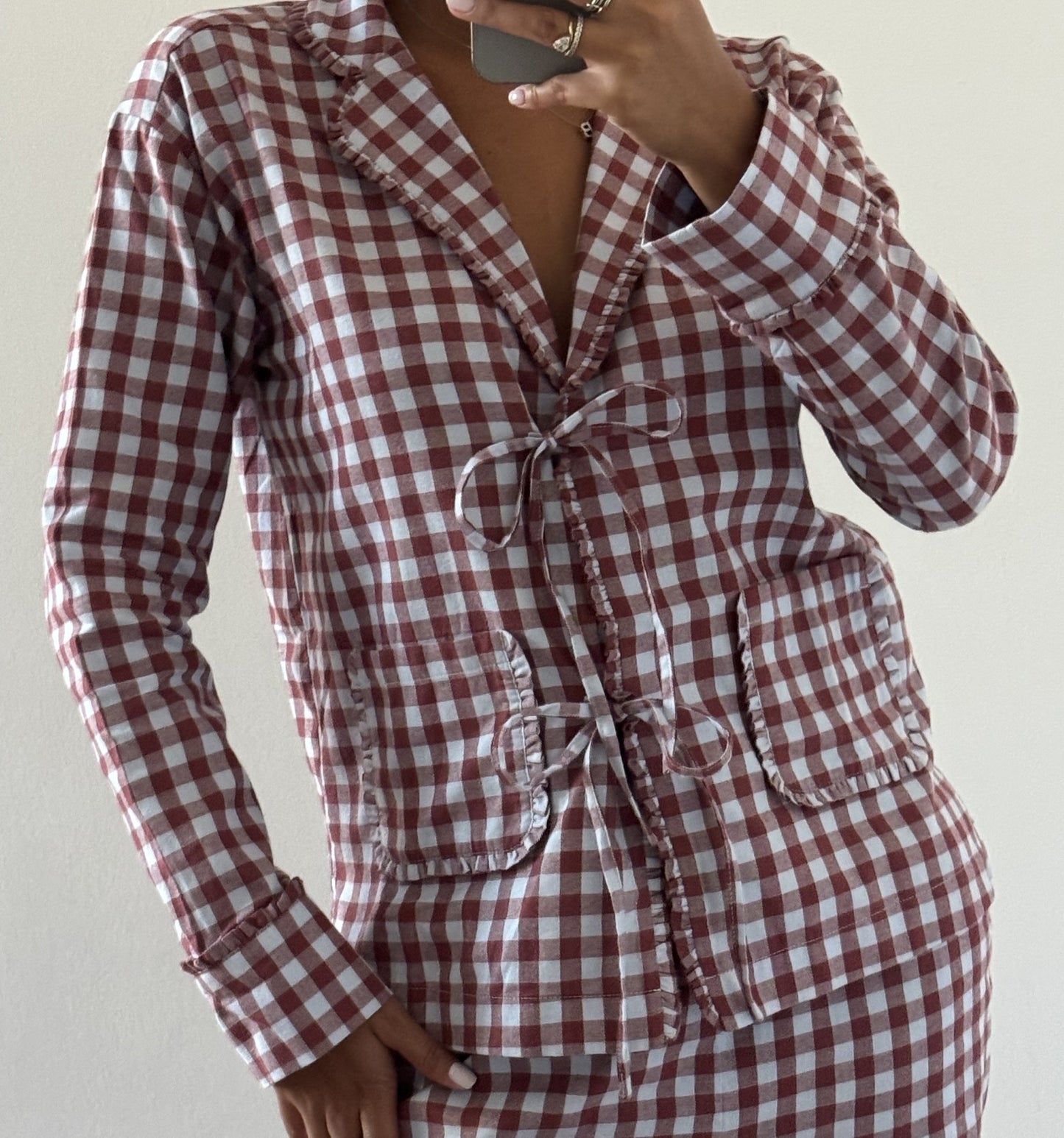 The Steffy PJ Set - Sienna Check