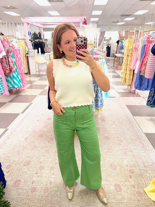 GiGi Patch Pocket Pant (Green)
