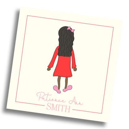 Girl Calling Card