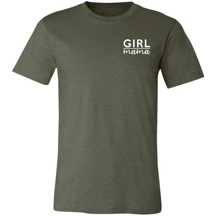 Girl Mama graphic t-shirt in Heather Military Green