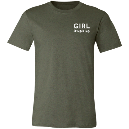 Girl Mama graphic t-shirt in Heather Military Green
