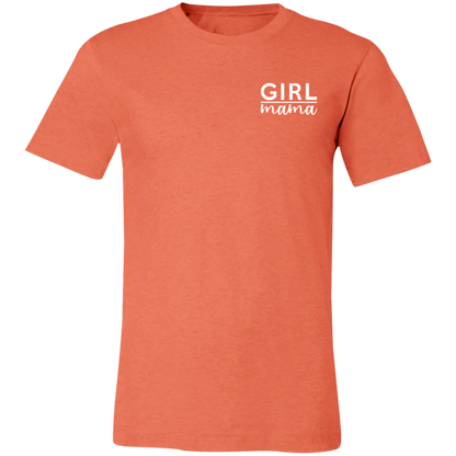 Girl Mama graphic t-shirt in Heather Orange
