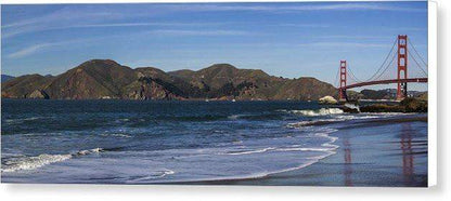 Golden Gate Bridge Panorama - Canvas Print-20.000" x 7.500"-Lake Tahoe Prints