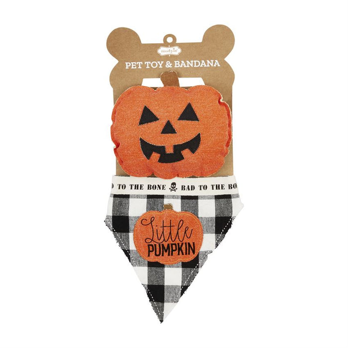 Halloween Pet Bandana & Toy Set, 3 Styles