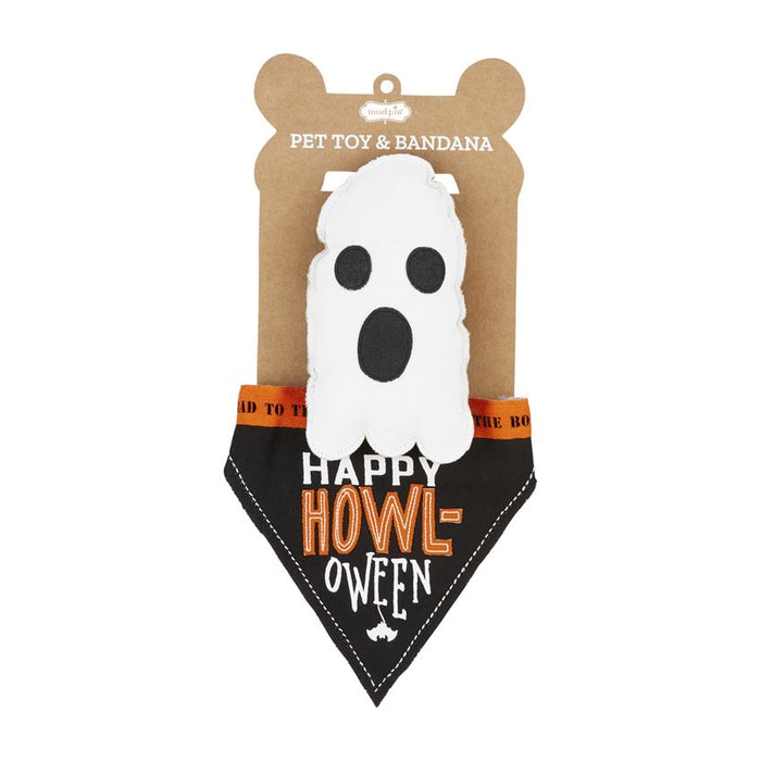 Halloween Pet Bandana & Toy Set, 3 Styles