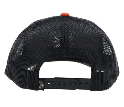 Hooey ARC Orange & Black Trucker Snapback Hat 2221T-ORBK