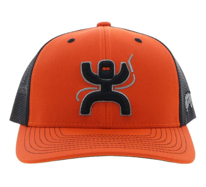 Hooey ARC Orange & Black Trucker Snapback Hat 2221T-ORBK