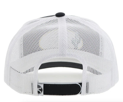 Hooey Cactus Ropes Black & White Trucker Snapback Hat CR106