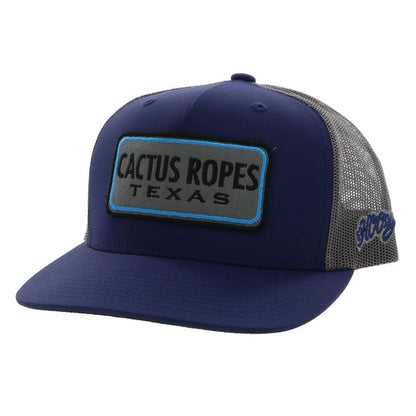 Hooey Cactus Ropes Navy & Grey Trucker Snapback Hat CR082
