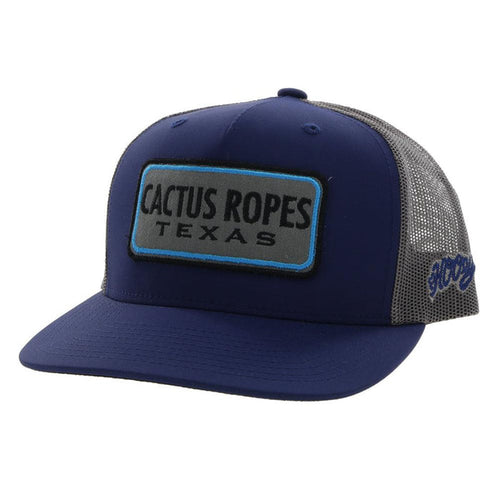 Hooey Cactus Ropes Navy & Grey Trucker Snapback Hat CR082