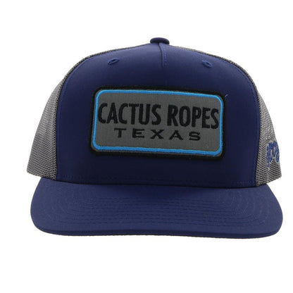 Hooey Cactus Ropes Navy & Grey Trucker Snapback Hat CR082