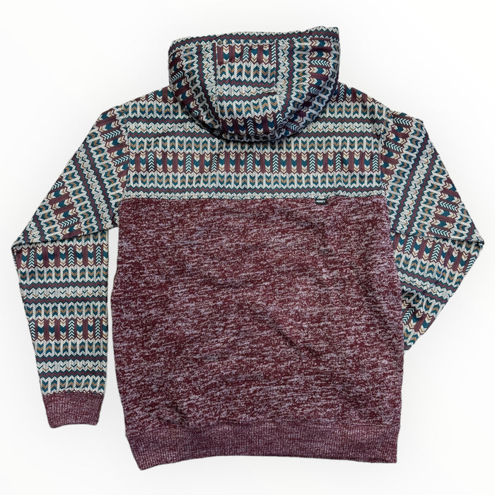 Hooey Men's Jimmy Maroon Aztec Print Hoodie HH1247MAAZ-Painted Cowgirl Western Store