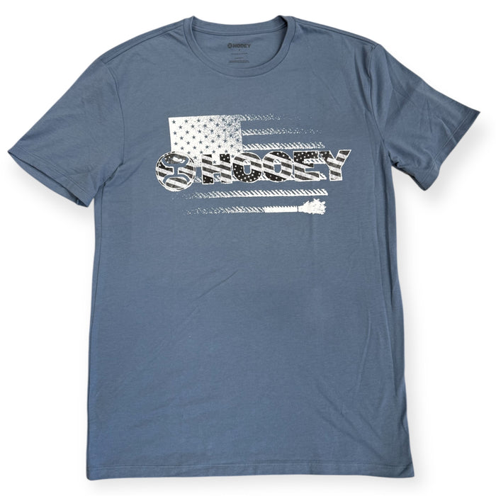 Hooey Men's Ol' Glory Dark Denim Flag Graphic Tee Shirt HT1748DKDE
