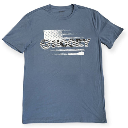 Hooey Men's Ol' Glory Dark Denim Flag Graphic Tee Shirt HT1748DKDE