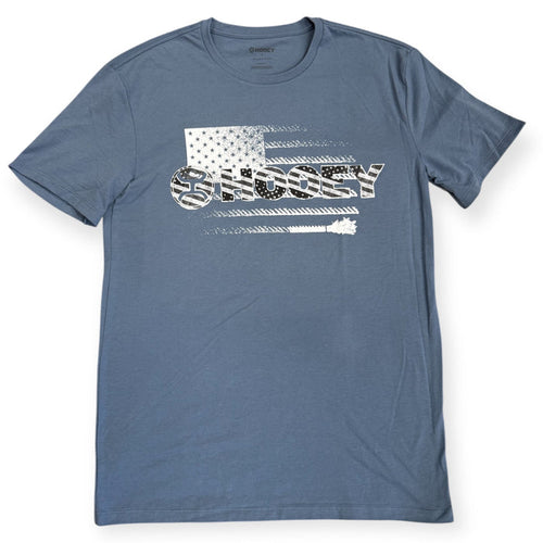 Hooey Men's Ol' Glory Dark Denim Flag Graphic Tee Shirt HT1748DKDE