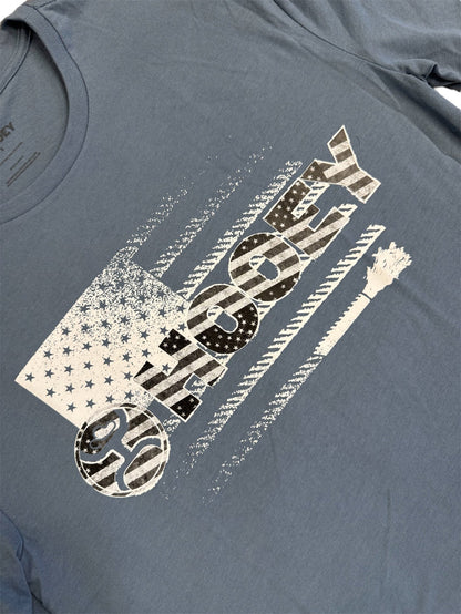 Hooey Men's Ol' Glory Dark Denim Flag Graphic Tee Shirt HT1748DKDE