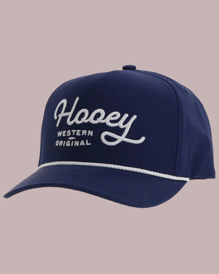 Hooey OG Navy w/ White Stitching Trucker Snapback Hat 2460T-NV