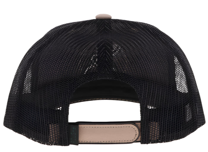 Hooey Strap Roughy Tan & Black Trucker Snapback Hat 4032T-TNBK