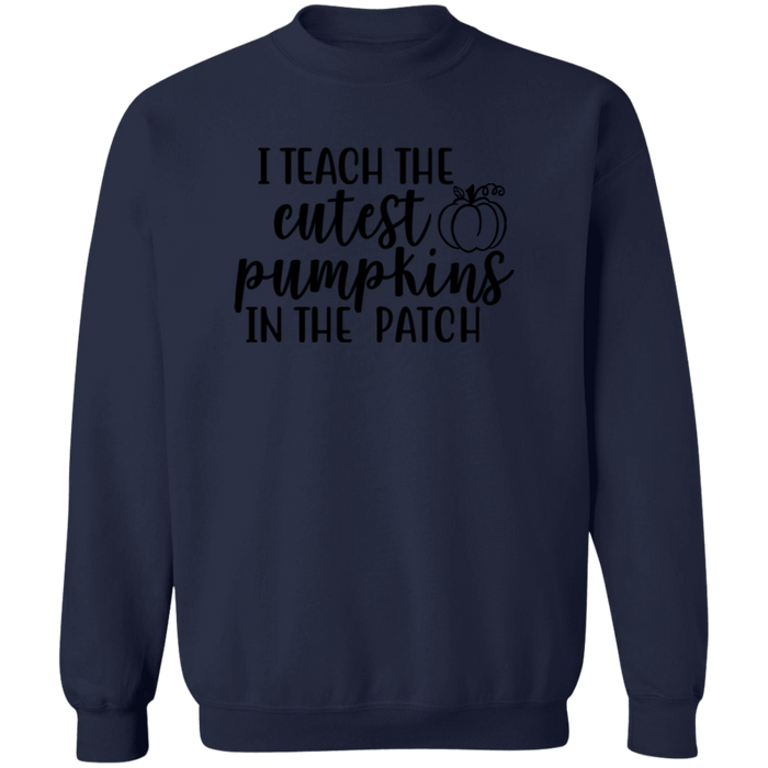 I Teach The Cutest Pumpkins In The Patch crewneck sweatshirt in Navy