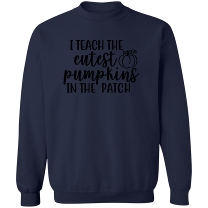 I Teach The Cutest Pumpkins In The Patch crewneck sweatshirt in Navy