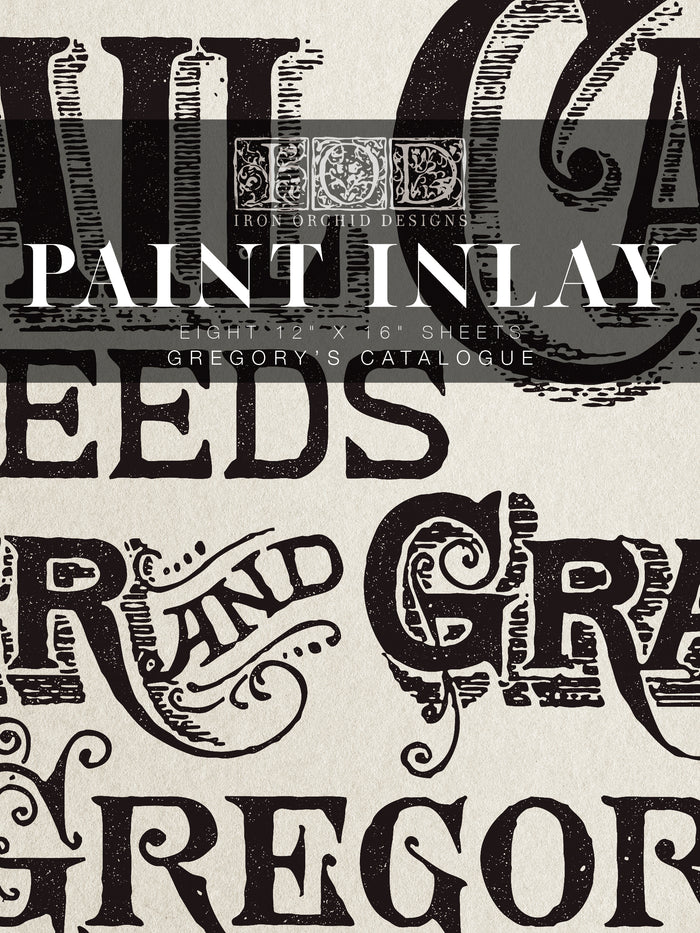 IOD Gregory's Catalogue 12x16 Paint Inlay