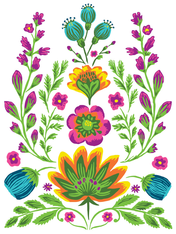 IOD Vida Flora 12x16 Paint Inlay