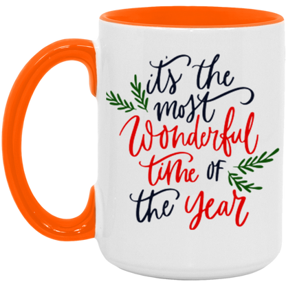 It's The Most Wonderful Time of the Year ceramic coffee mug, product photo 2