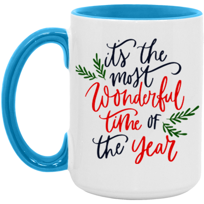 It's The Most Wonderful Time of the Year ceramic coffee mug, product photo 3