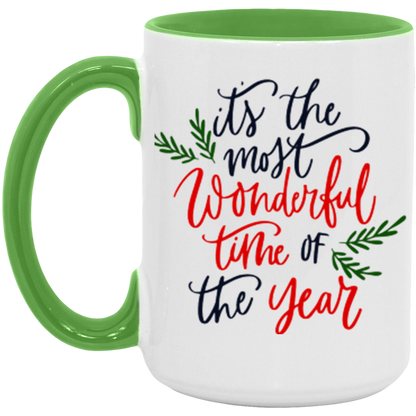 It's The Most Wonderful Time of the Year ceramic coffee mug, product photo 4