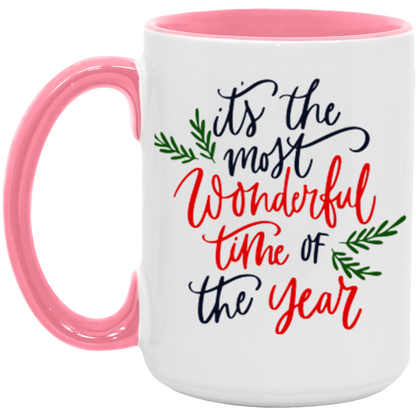 It's The Most Wonderful Time of the Year ceramic coffee mug, product photo 5