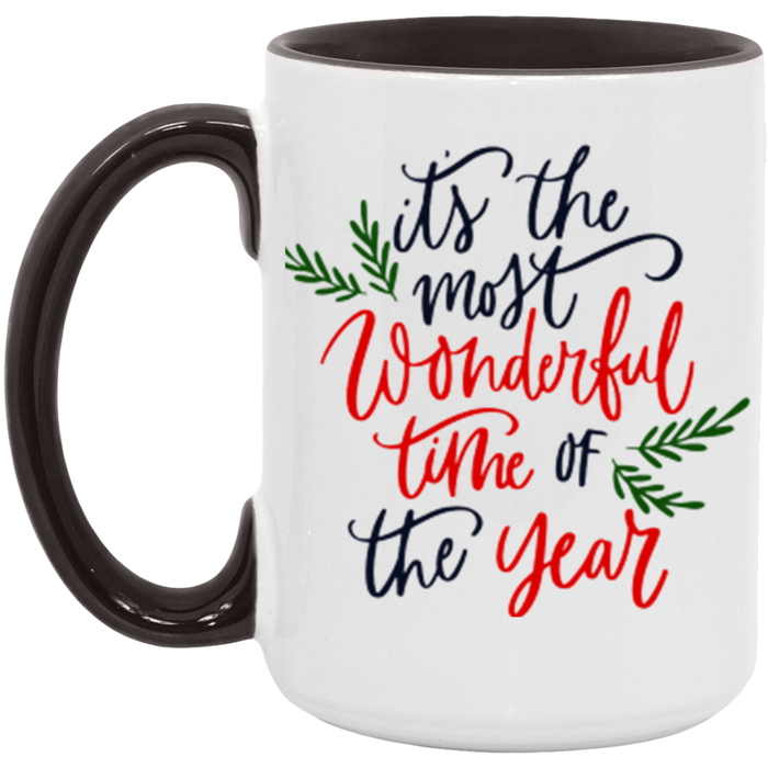 It's The Most Wonderful Time of the Year ceramic coffee mug, product photo 6